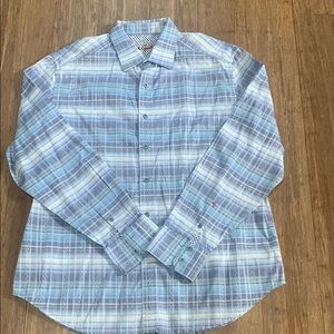 Robert Graham blue plaid shirt size XL.